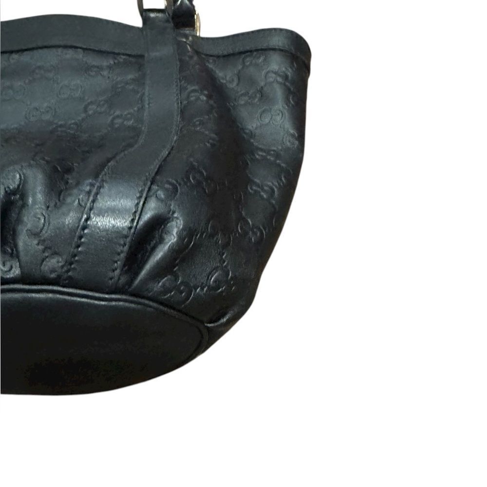 Gucci Black Leather Guccisima Small Abbey D Ring Bucket Tote Shoulder Bag - Picture 8 of 15
